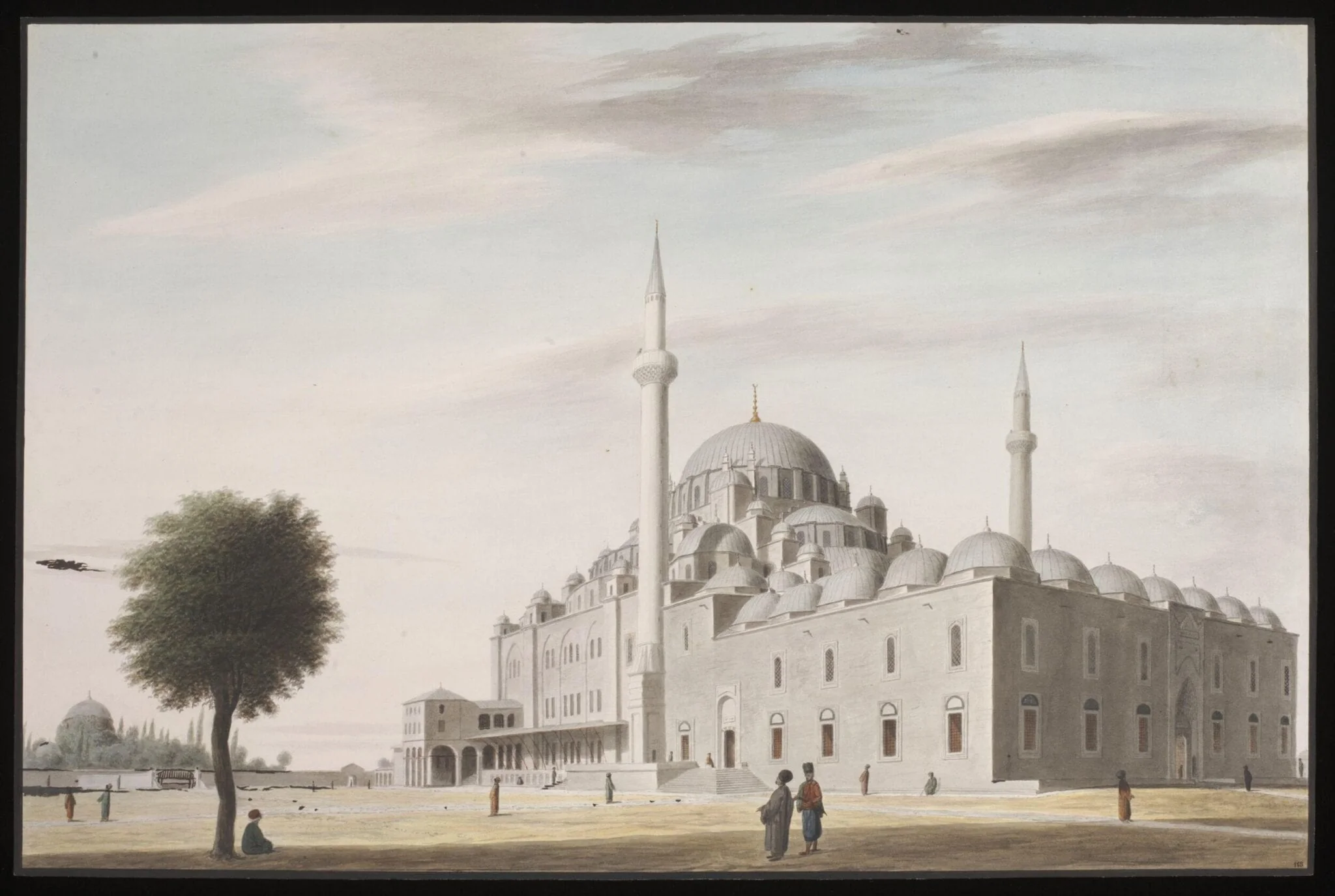 View of the Fatih Mehmet Camii, detail
