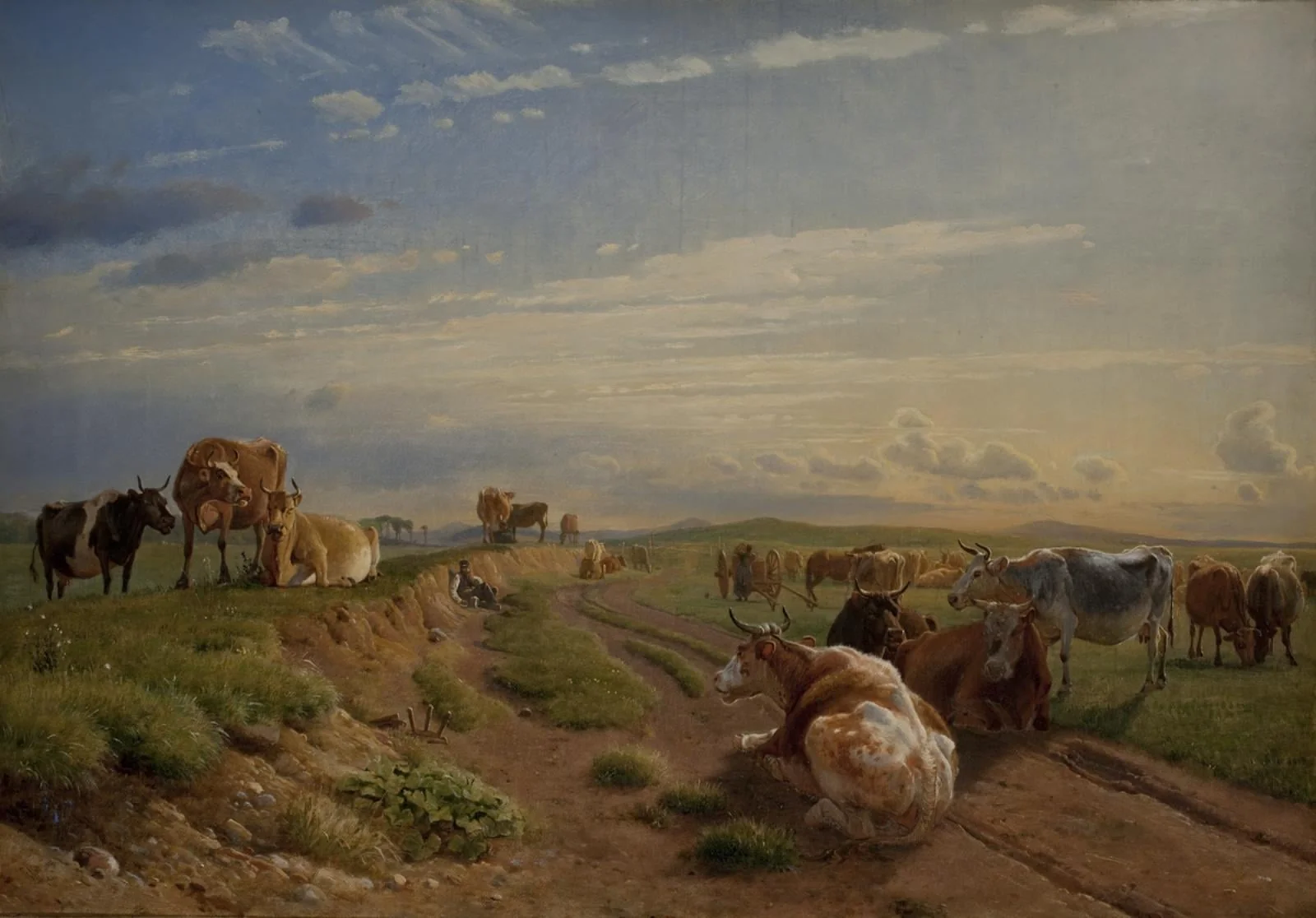A Milking Place near Vognserup Manor, Zealand, detail