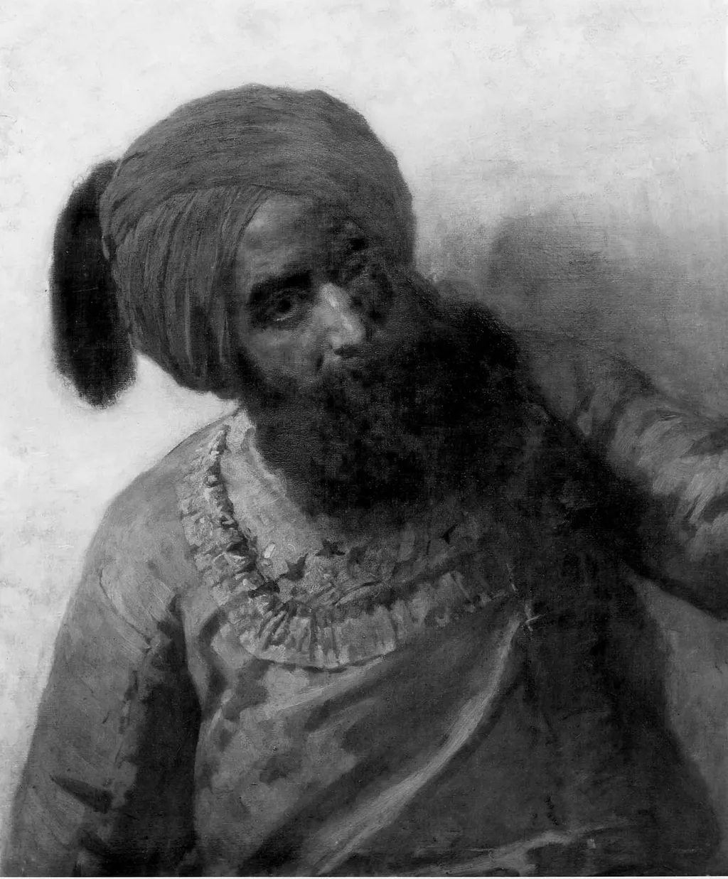 Study of a Hindu, by Emil Otto Grundmann, oil, 1877