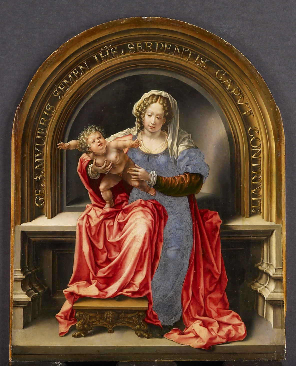 Maria mit Kind, detail