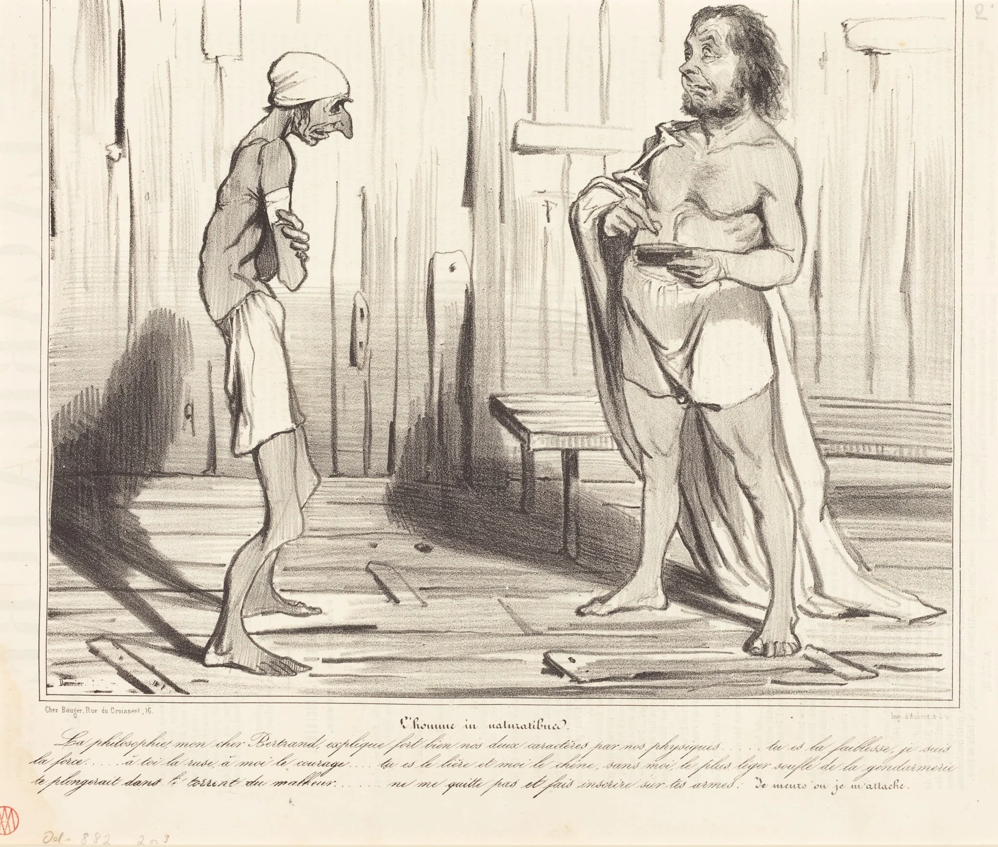 L'homme in naturalibus, detail