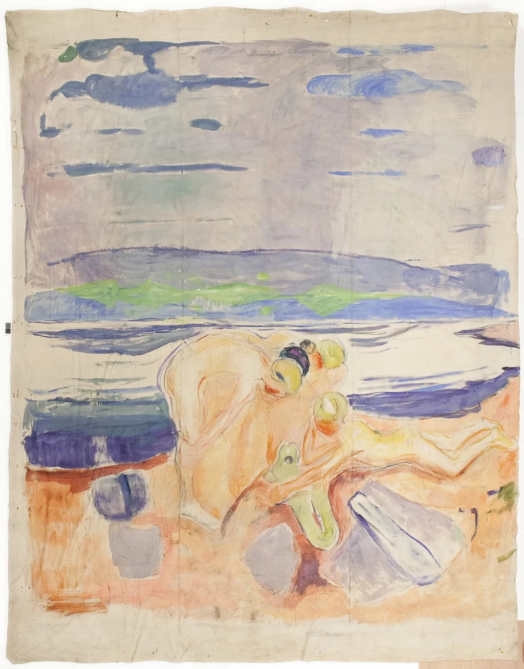 Alma Mater: Exploring Children, by Edvard Munch, distemper, 1914