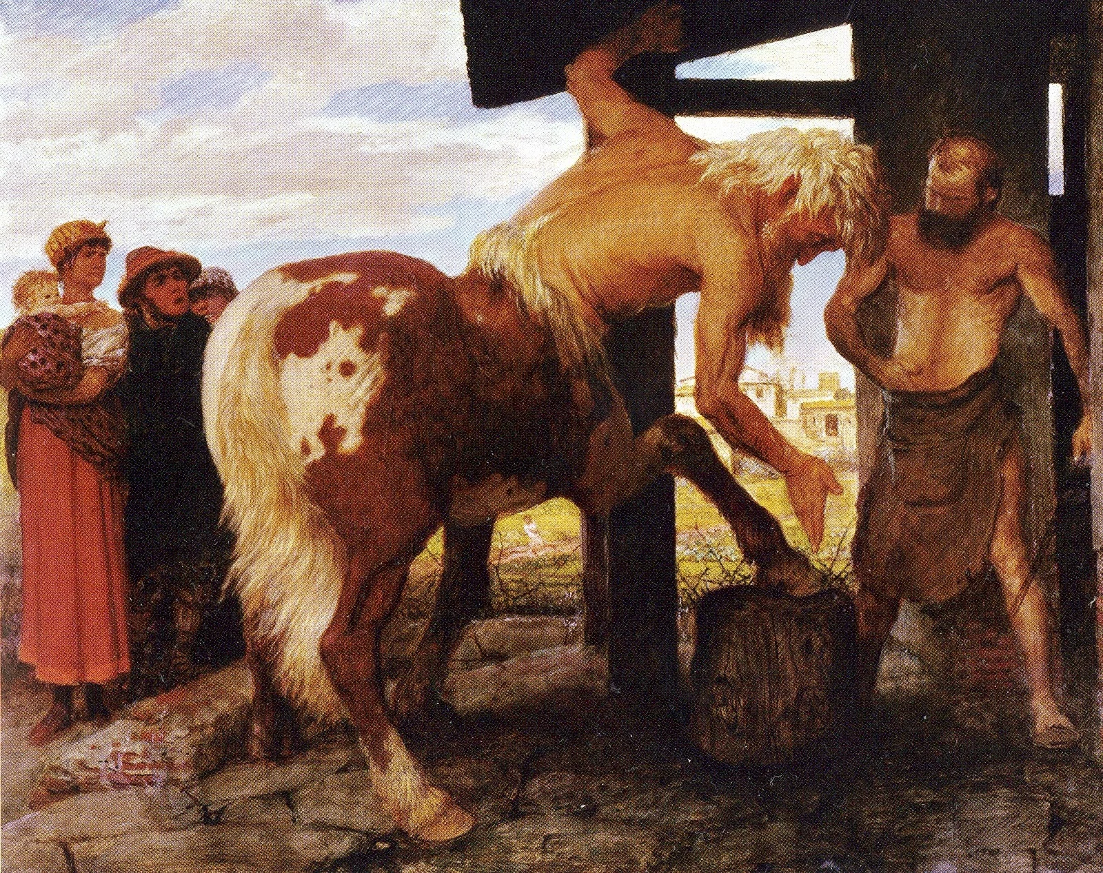 Centaur at the Village Blacksmith, detail
