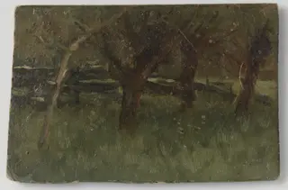 Boomgaard, by Geo Poggenbeek, oil, 1894