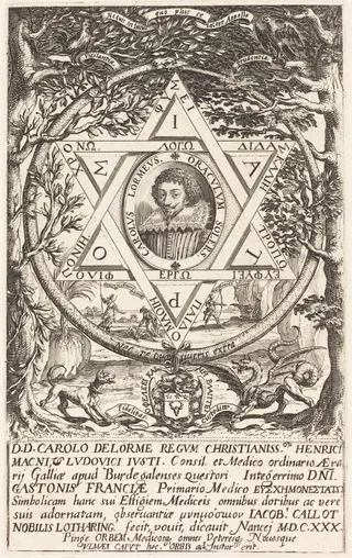Charles De Lorme, by Jacques Callot, ink, 1630