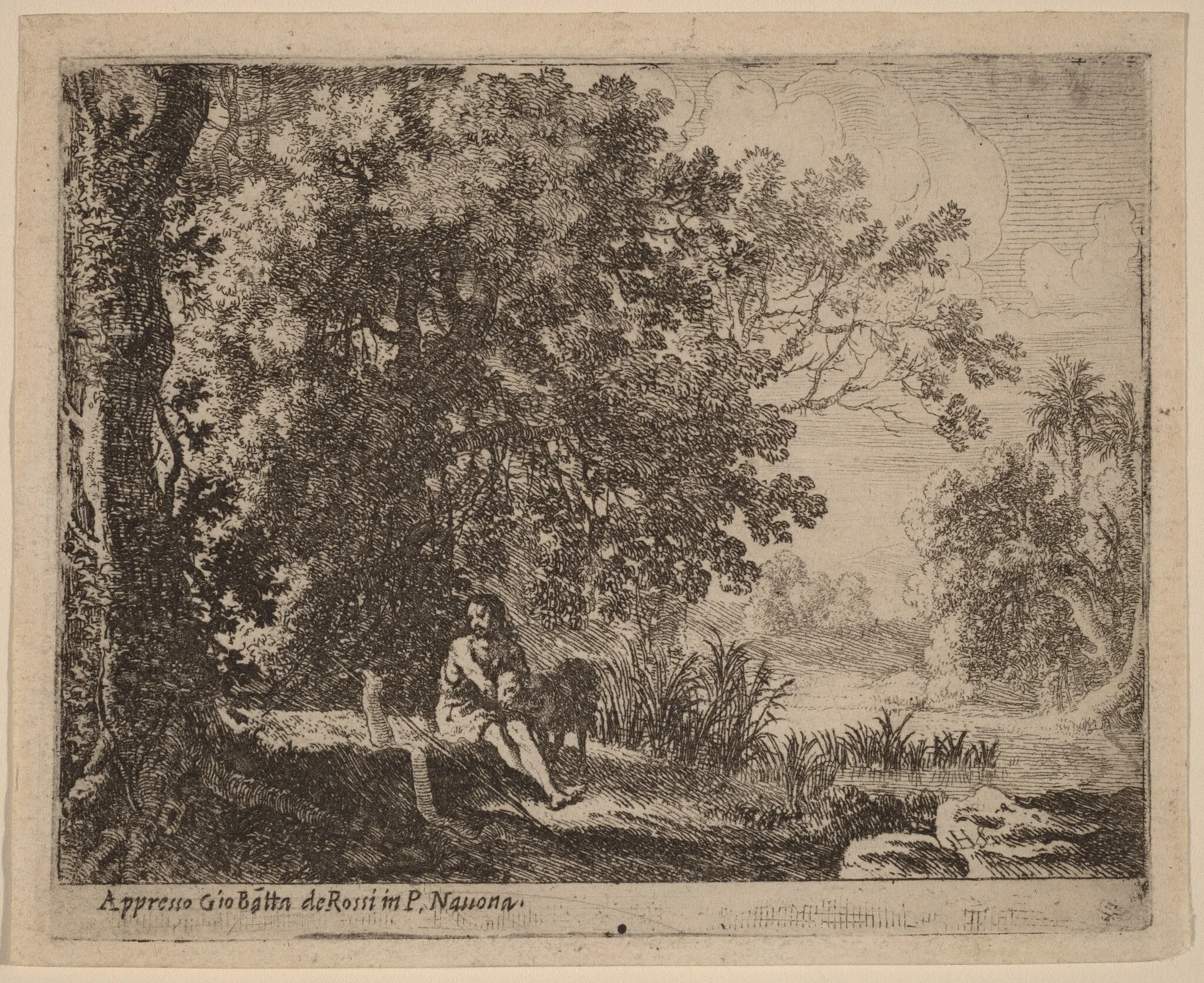 John the Baptist in the Wilderness, detail