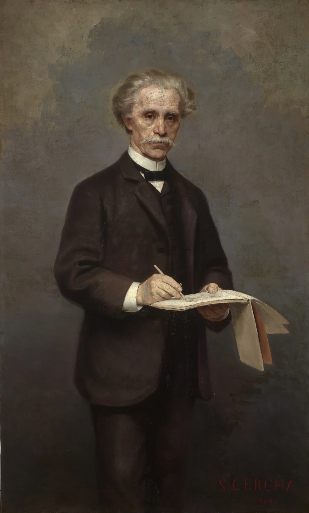 Portrait of Maksymilian Cercha, detail