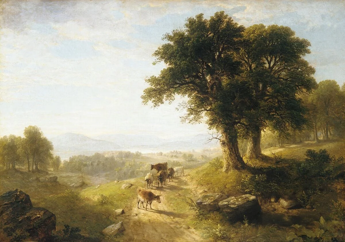 River Scene, detail