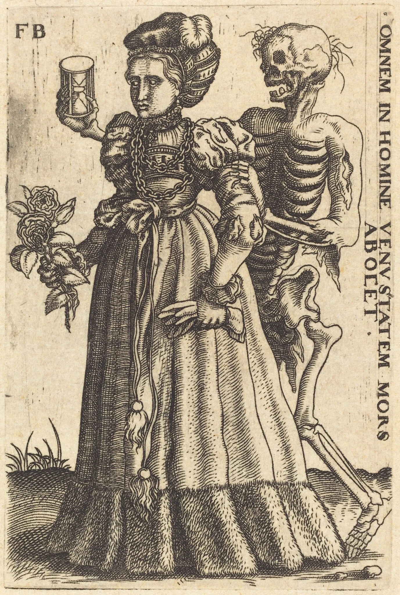 Woman and Death, detail