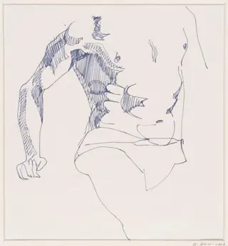 Torso and right arm, by Henri Gaudier-Brzeska, 1913