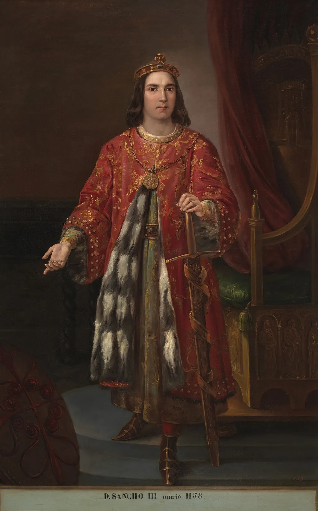 Sancho III, by José Castelaro y Perea, oil, 1851
