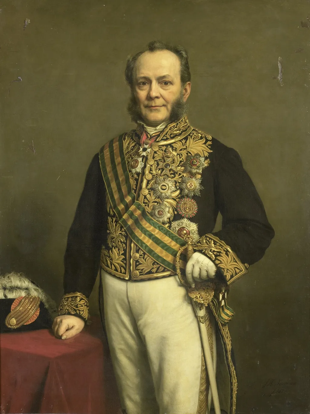 Pieter Mijer (1812-81). Gouverneur-generaal (1866-71), by Johan Heinrich Neuman, oil, 1874