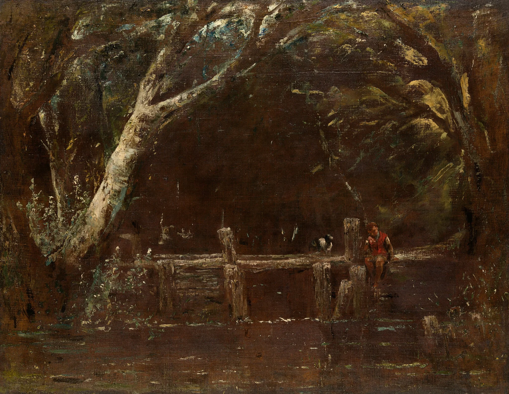 Landscape (The Lock), detail