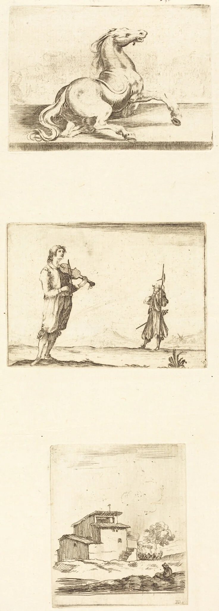 Sheet of Etchings, detail