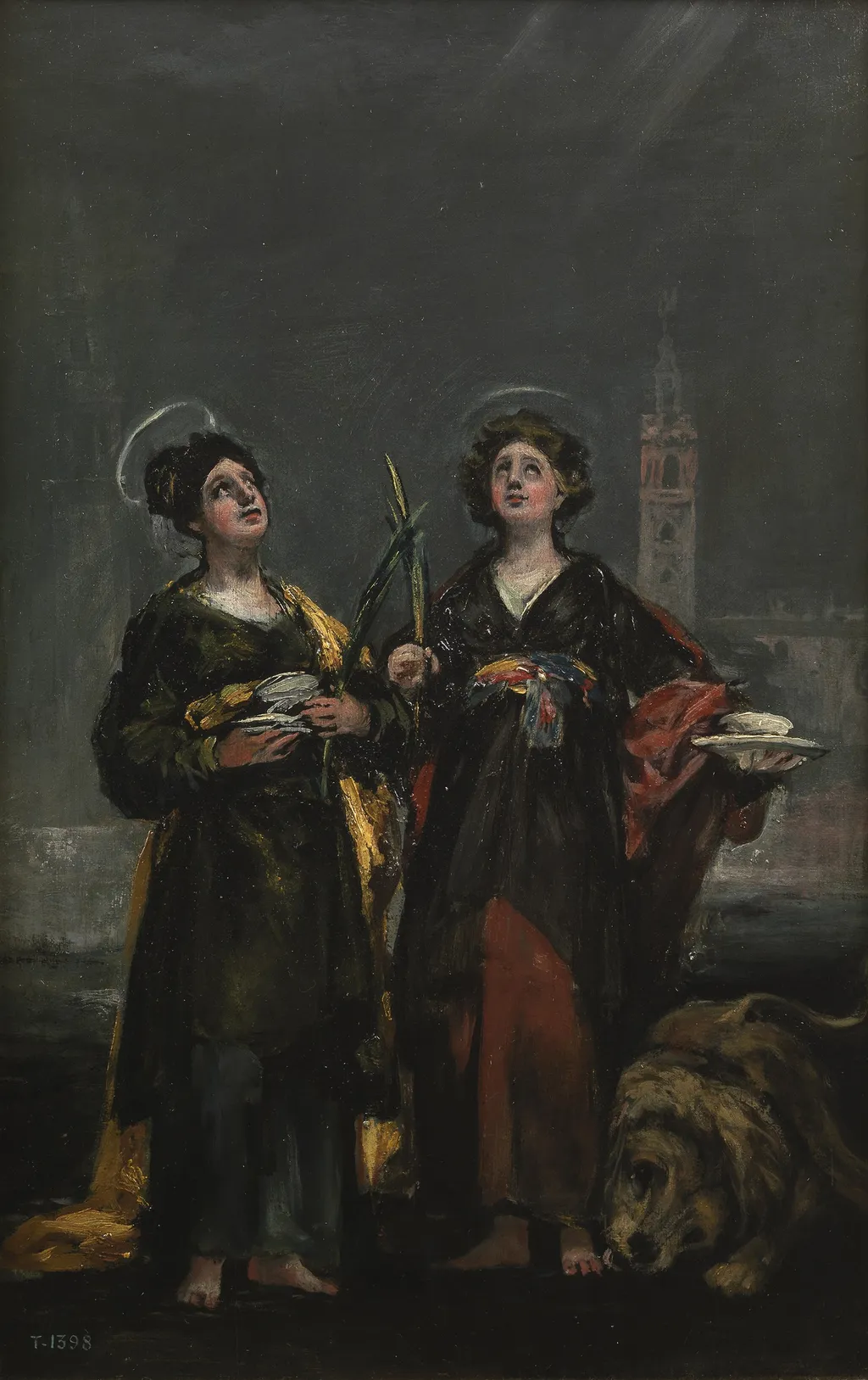 Saint Justa and Saint Rufina, by Francisco de Goya, oil, 1817