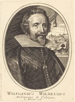 Wolfgang Wilhelm, by Balthasar Moncornet, ink, 1634