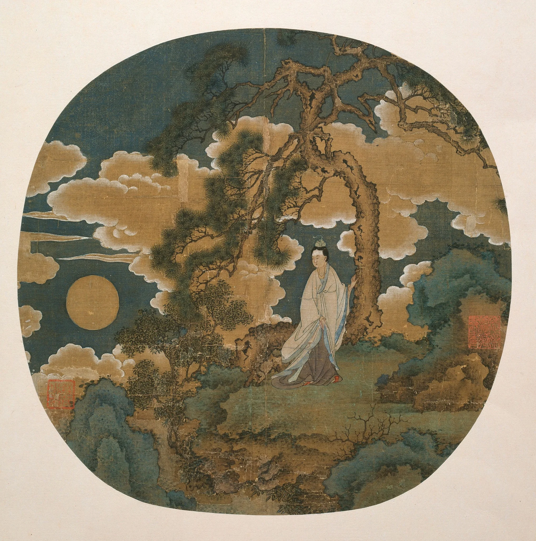 Chang E, The Moon Goddess, detail