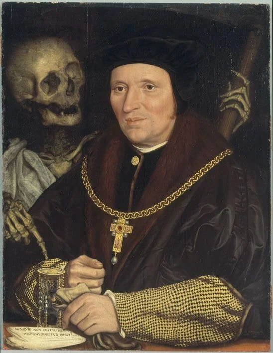 Portret van Sir Brian Tuke (?-?), detail