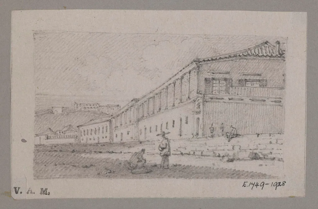 Mr. Pereira's house, Macao, by George Chinnery, 19