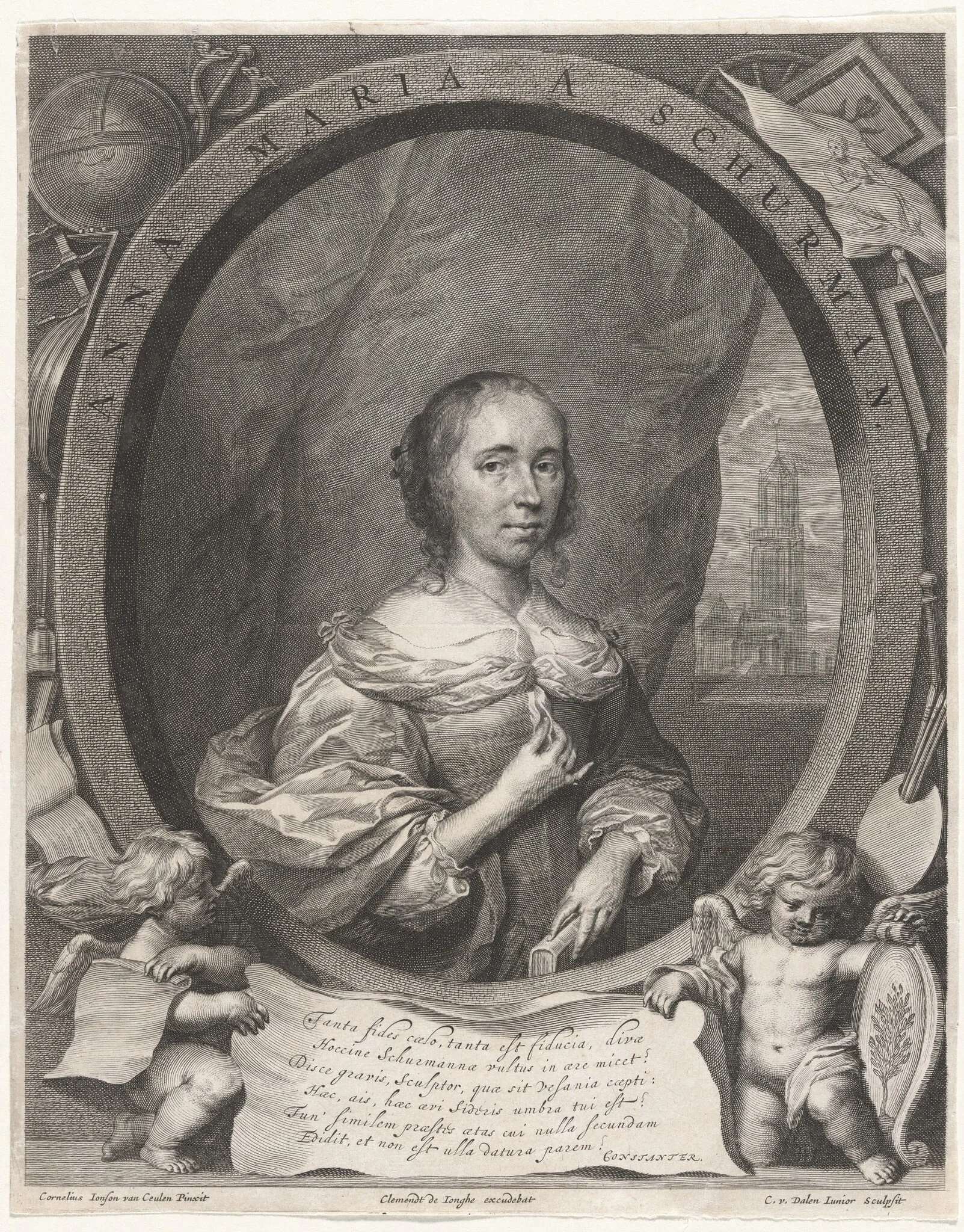 Anna Maria van Schurman, detail