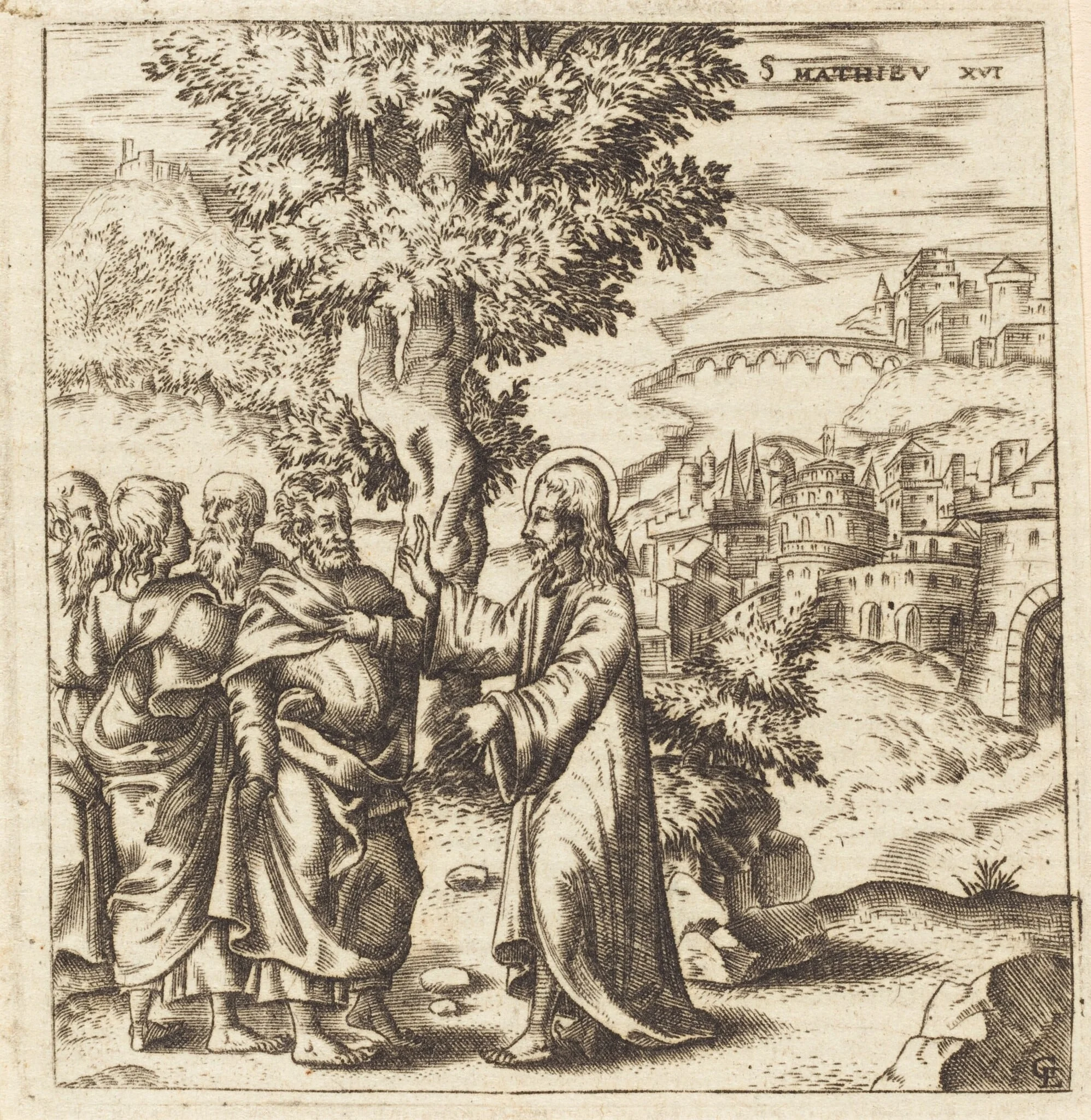 Christ Admonishes His Disciples, detail