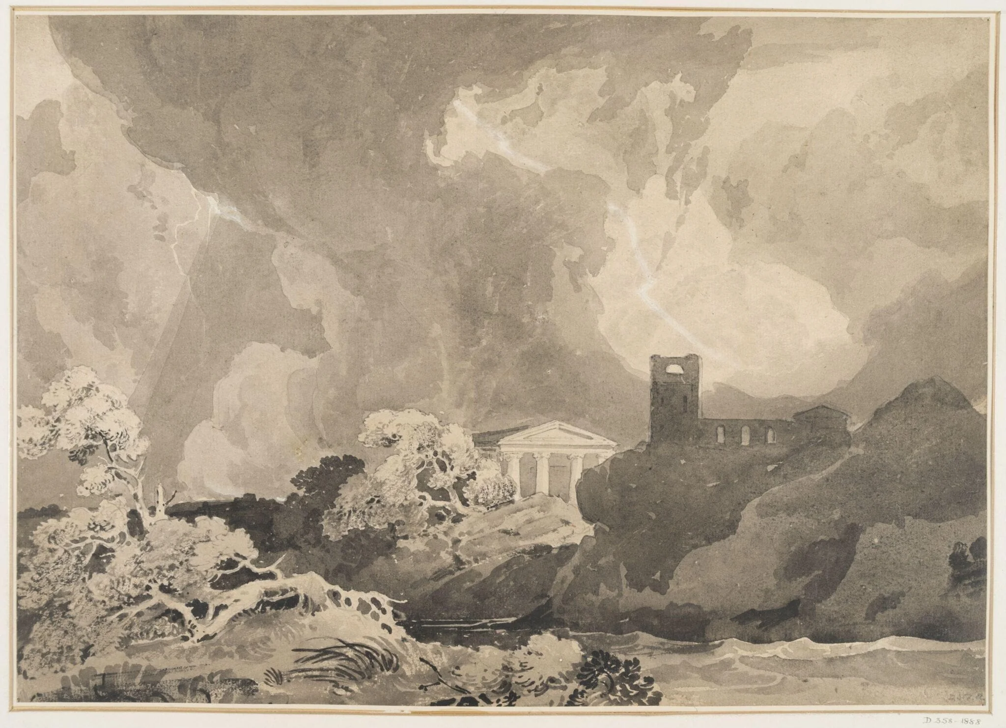 Classical Landscape, detail