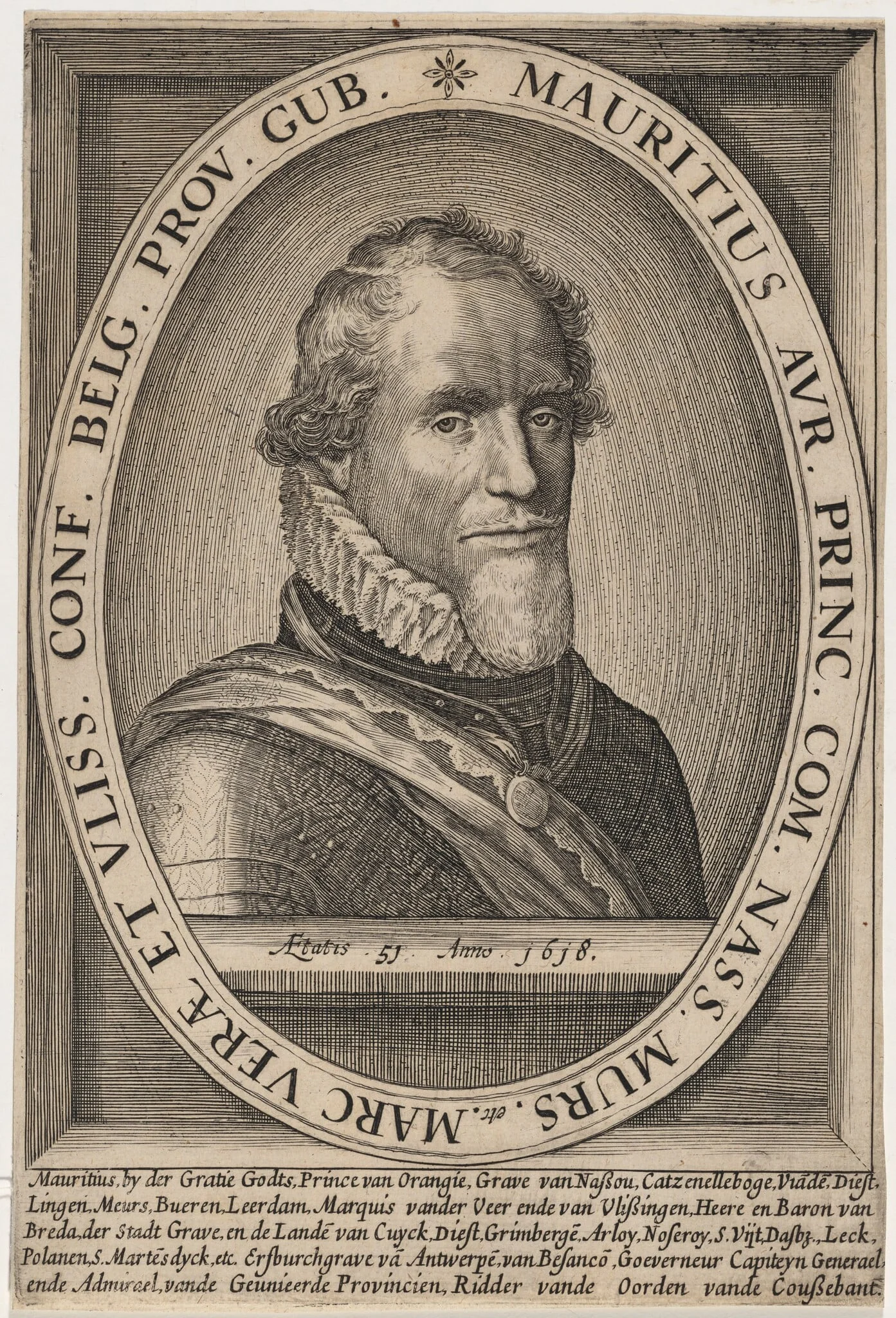 Maurice, Prince of Orange, detail