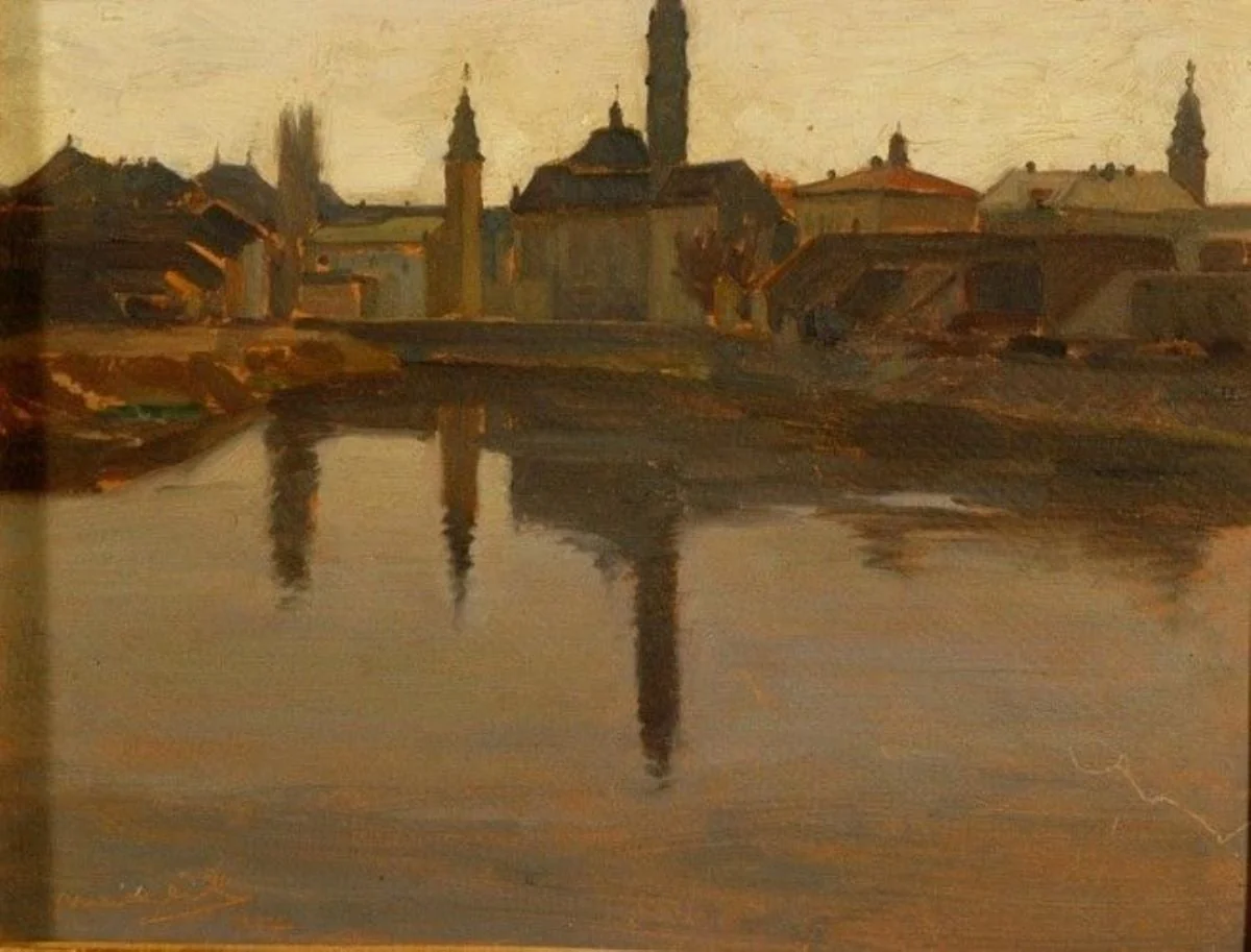 Contrejour (Apus de soare la Oradea), detail