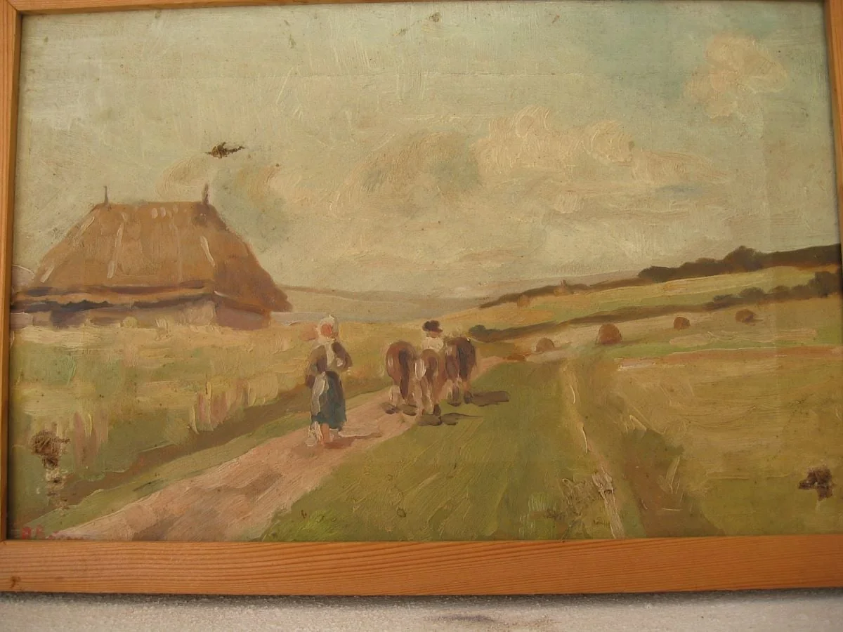 Peisaj de țară, detail