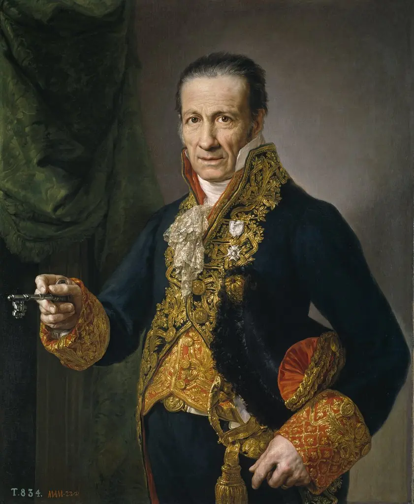 Luis Veldrof, grand lodging master and concierge of the Royal Palace, by Vicente López Portaña, oil, 1823