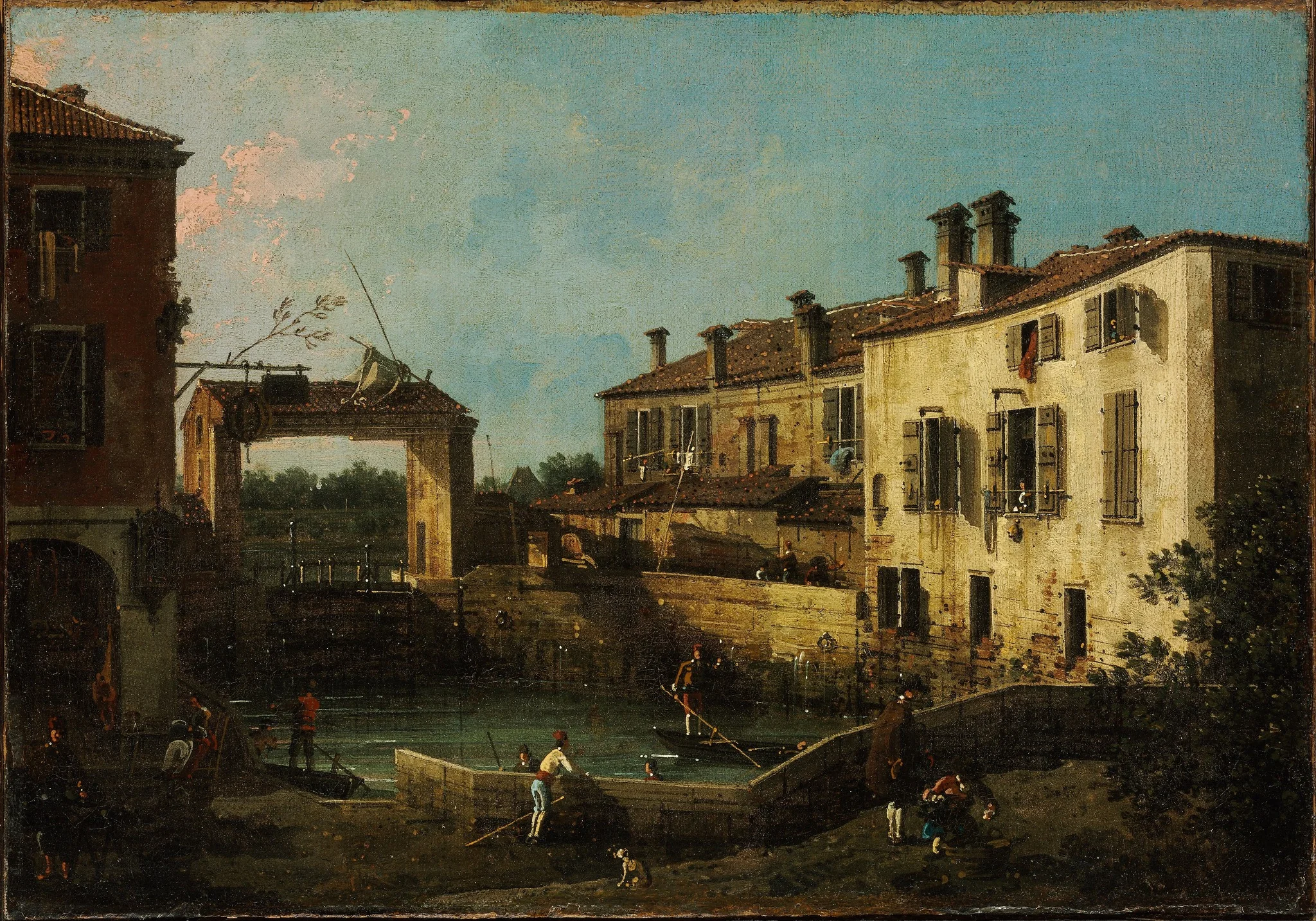 The Lock at Dolo, detail