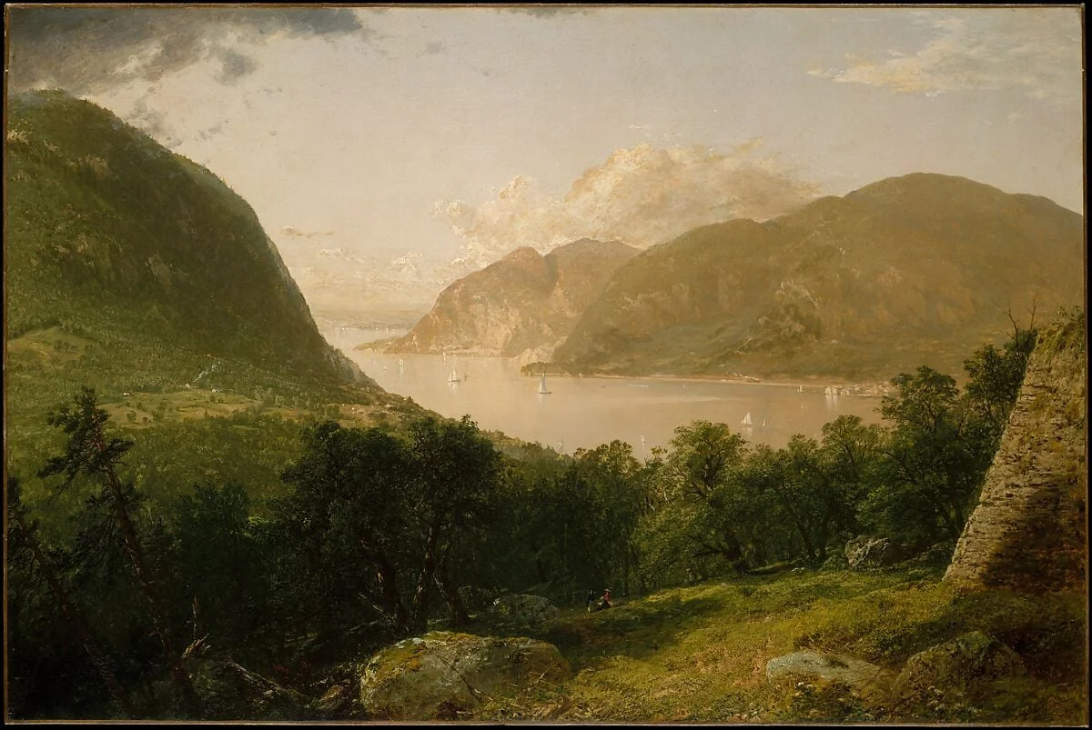 Hudson River Scene, detail