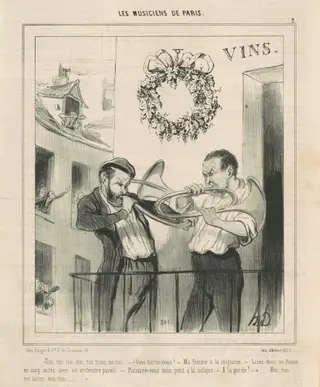 Ton, ton ... ton taine ..., by Honoré Daumier, ink, 1841