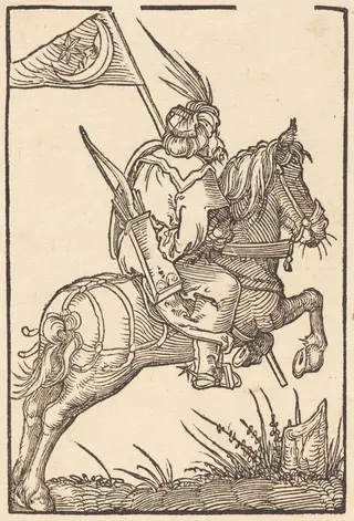 A Turkish Horseman, by Hans Springinklee, ink, 1507