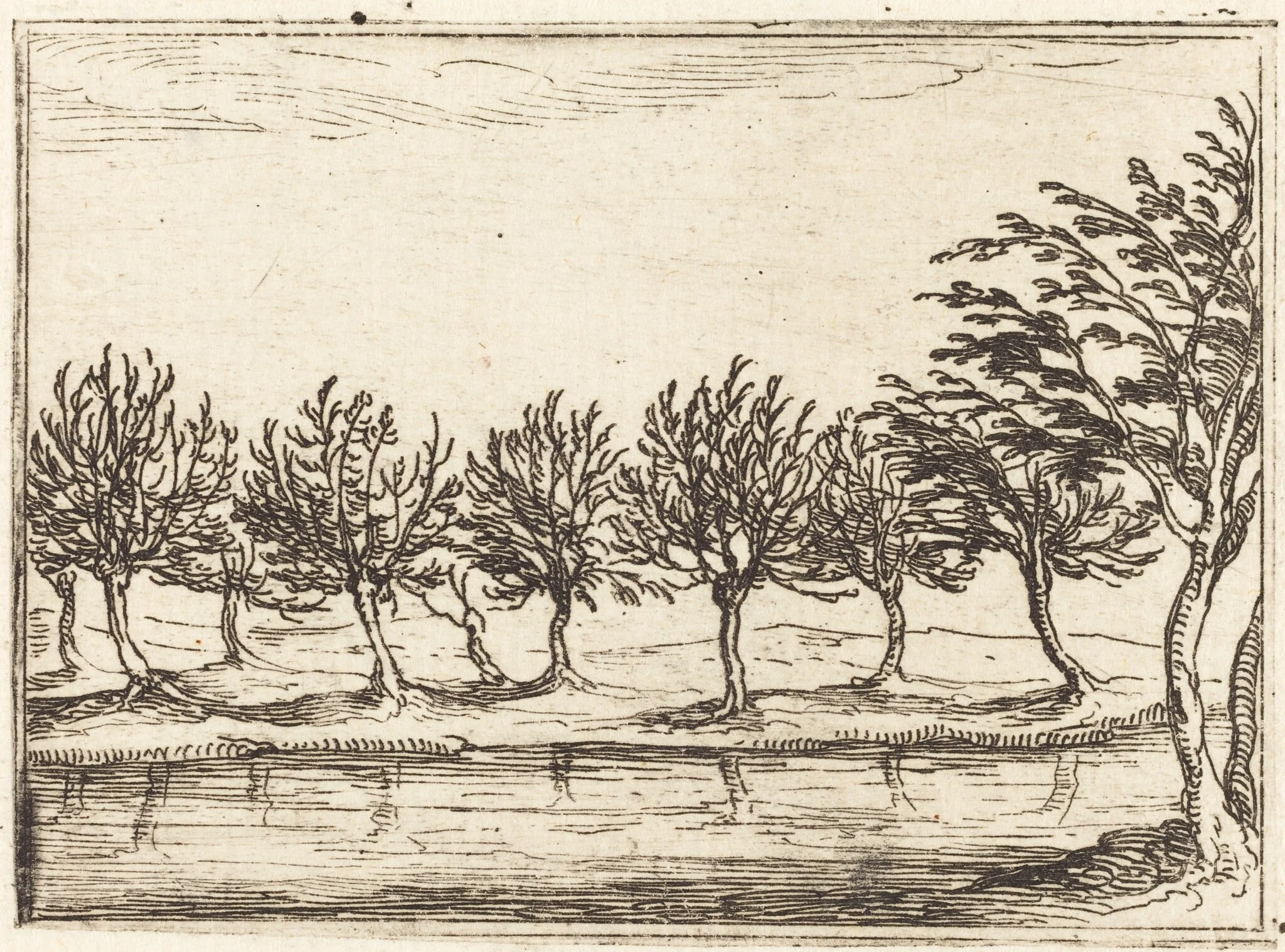 Willows by the Water's Edge, detail