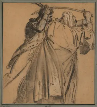 Two Arabs, for "The Revolt of Cairo", by Anne-Louis Girodet, 1810