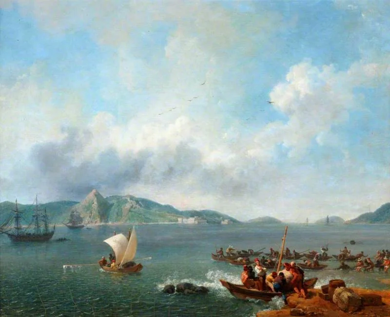 Coast Scene, Rio de Janeiro, detail