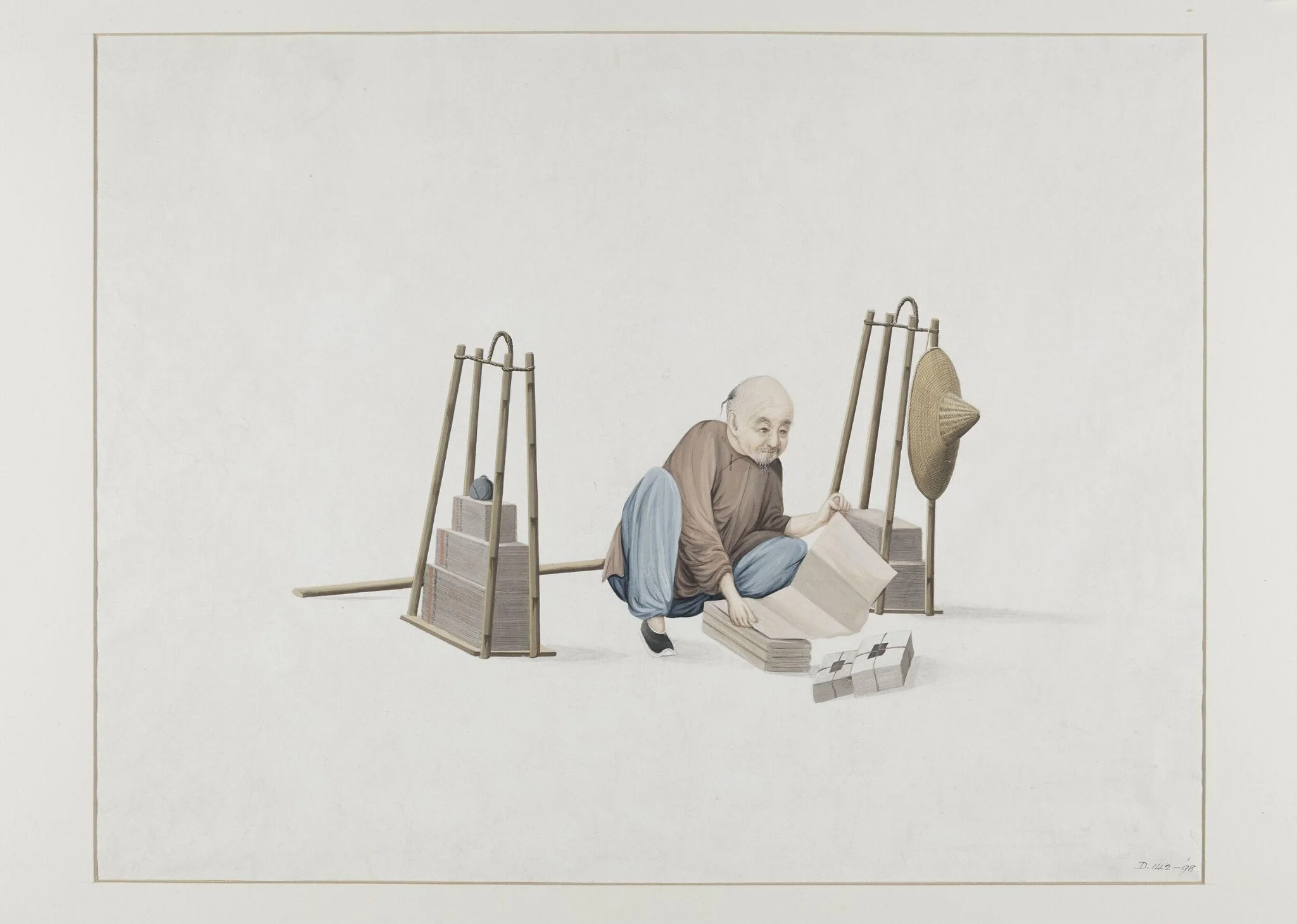 Man Selling Toilet Paper, detail
