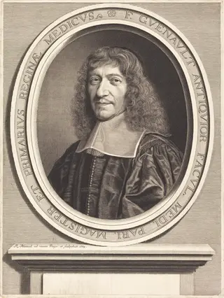 Francois Guenault, by Robert Nanteuil, ink, 1664