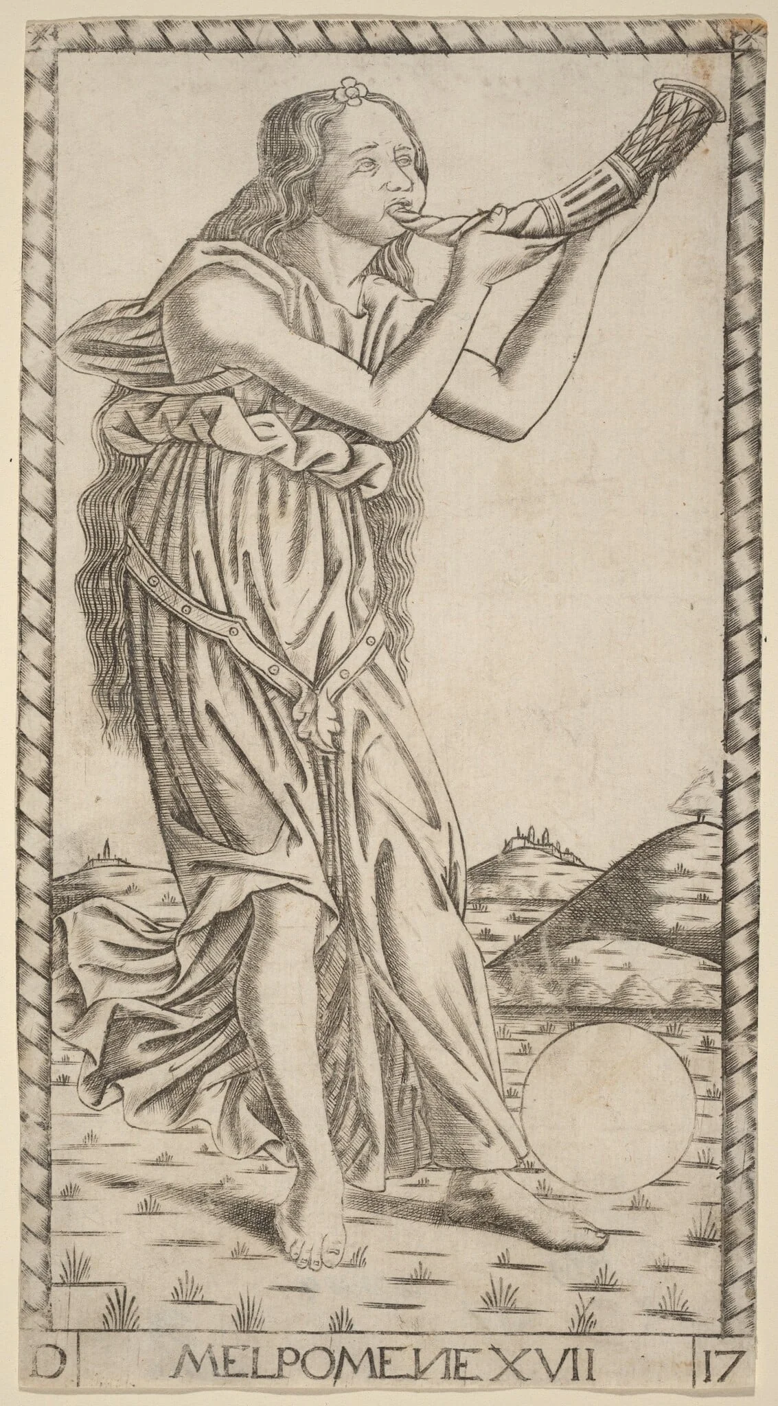 Melpomene, detail