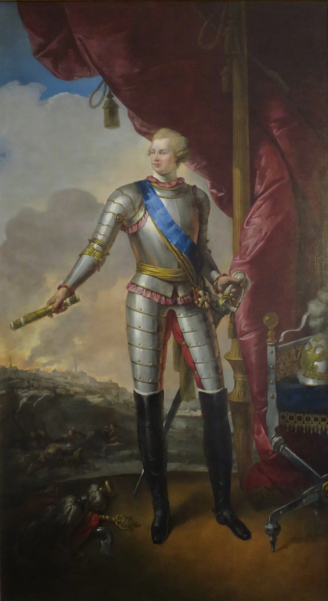 Portrait of Prince G. A. Potyomkin-Tavrichesky, detail
