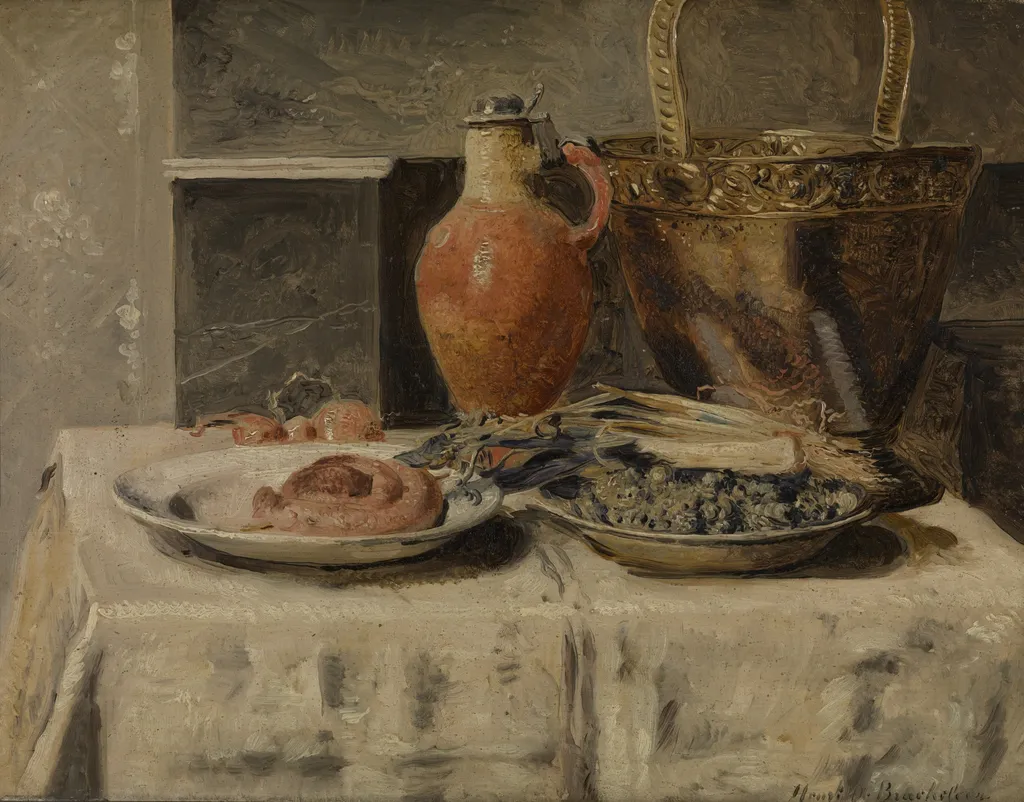 Still Life with Jar, by Henri de Braekeleer, oil