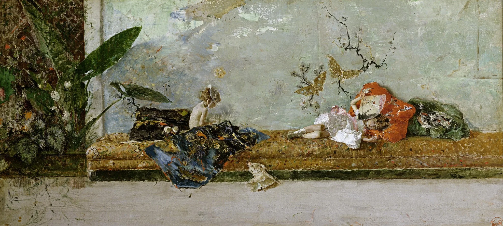 The Painter's Children in the Japanese Room, detail