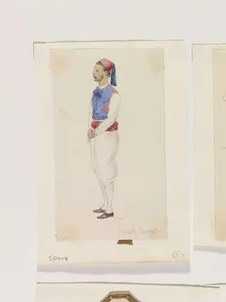 Greek Recruit, by Lt. Col. Gilmore, watercolor, 1880