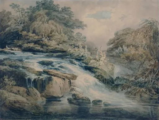 The Cascades, Hampton Court, Herefordshire, by Joseph Mallord William Turner, watercolor, 1795
