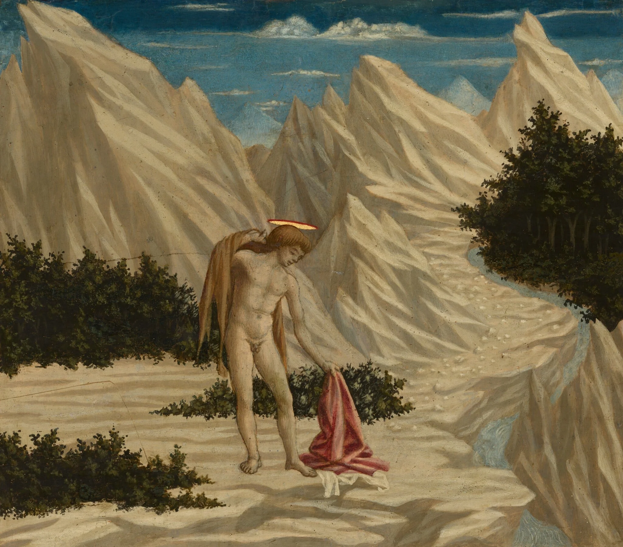 Saint John in the Desert, detail