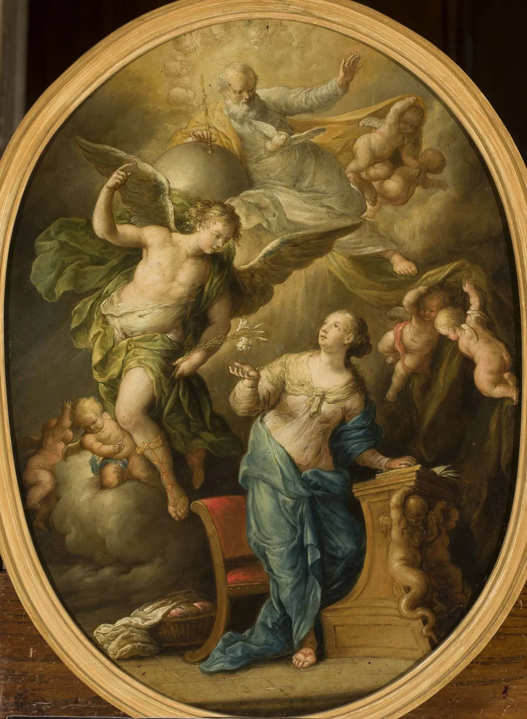Annunciation, by Franz Xaver Wagenschön, unspecified, 1763