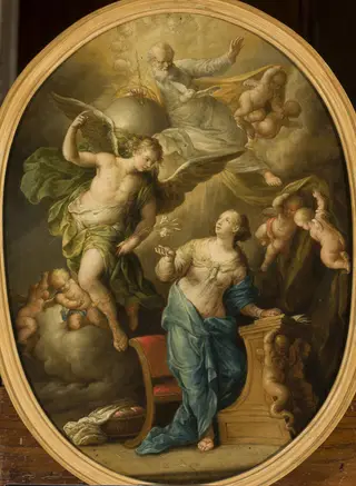 Annunciation, by Franz Xaver Wagenschön, unspecified, 1763