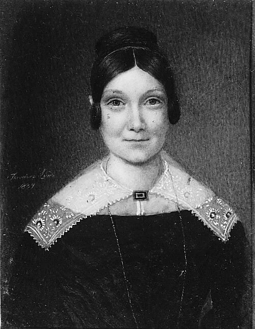 Mrs. Warren Rogers (Julie Francoise Gabrielle d'Anterroches), detail