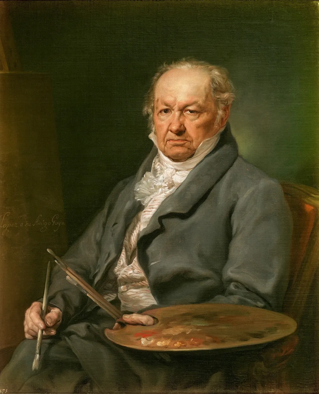 The Painter Francisco Goya, by Vicente López Portaña, oil, 1826